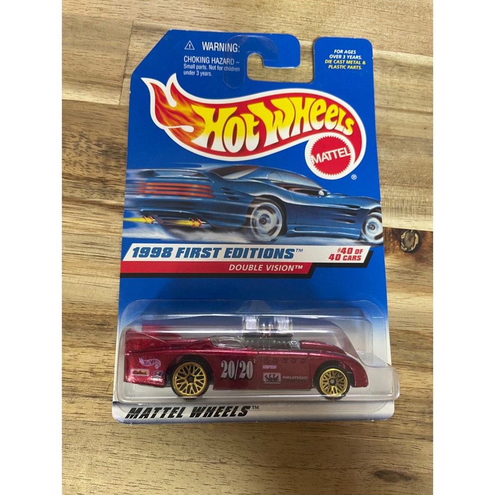 Hot Wheels 1998 First Editions Double Vision Red 40/40 Collector 684 Mattel